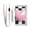 Pink Heart on Checkered, variant on JIALIOU Nylon Trifold Card Wallet with ID Window Zipper Pocket for Men Women Teen Cinnamoroll Flying in Sky