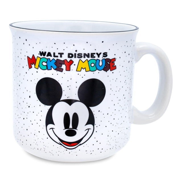 Taza Camper Silver Buffalo Disney Mickey Mouse Rainbow, 600 ml