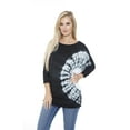 thumbnail image 2 of White Mark Women's Banded Dolman Tie-Dye Top, 2 of 5