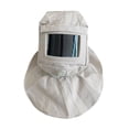 thumbnail image 3 of Gorro con capucha para chorro de arena Gorro tipo chal Equipo de protección Lona blanca Equipo de protección Uso sencillo Protección facial Protector, 3 of 8