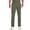 Olive, variant on Scrub Pant for Men Natural Rise Drawstring Bottoms with 6 Pockets and Back Elastic Waistband - DK015, S, Pewter