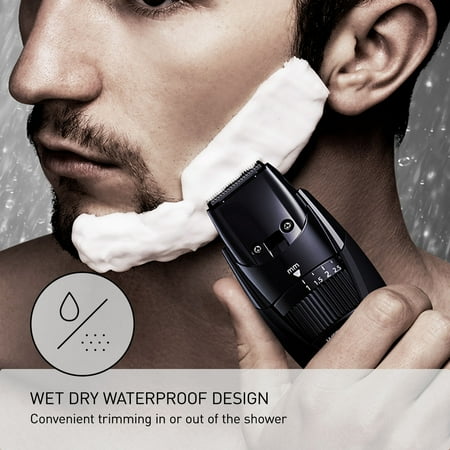 Panasonic Cordless Men's Beard Trimmer with 19 Length Settings, Washable, Rechargeable - ER-GB42-K