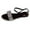 Black, variant on Utoimkio Slide Sandals for Women Women Rhinestone Flat Open Toe Slippers Shoes Comfy Sandals Casual Comfortable Beach Sandals