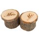 thumbnail image 4 of Rustic Wedding Decor Anillos Contenedor Organizador Organizador Ceremonia Regalos Sr. Sra. Matrimonio Suministros Accesorios de envolver 2 piezas AweSitey HA028185-00, 4 of 7