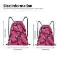 thumbnail image 4 of Kdxio Pink Butterfly Print Drawstring Backpack Bag,Waterproof Draw String Back Sack, Gym Drawstring Bags Swim Bag For Unisex, 4 of 9