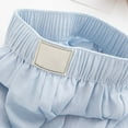 thumbnail image 4 of MIXUE Girls Pants Kids Summer Solid Color Elastic High Waist Loose Casual Wide Leg Palazzo Boho Breathable Trousers Holiday Wear,Blue,7-8 Years, 4 of 8