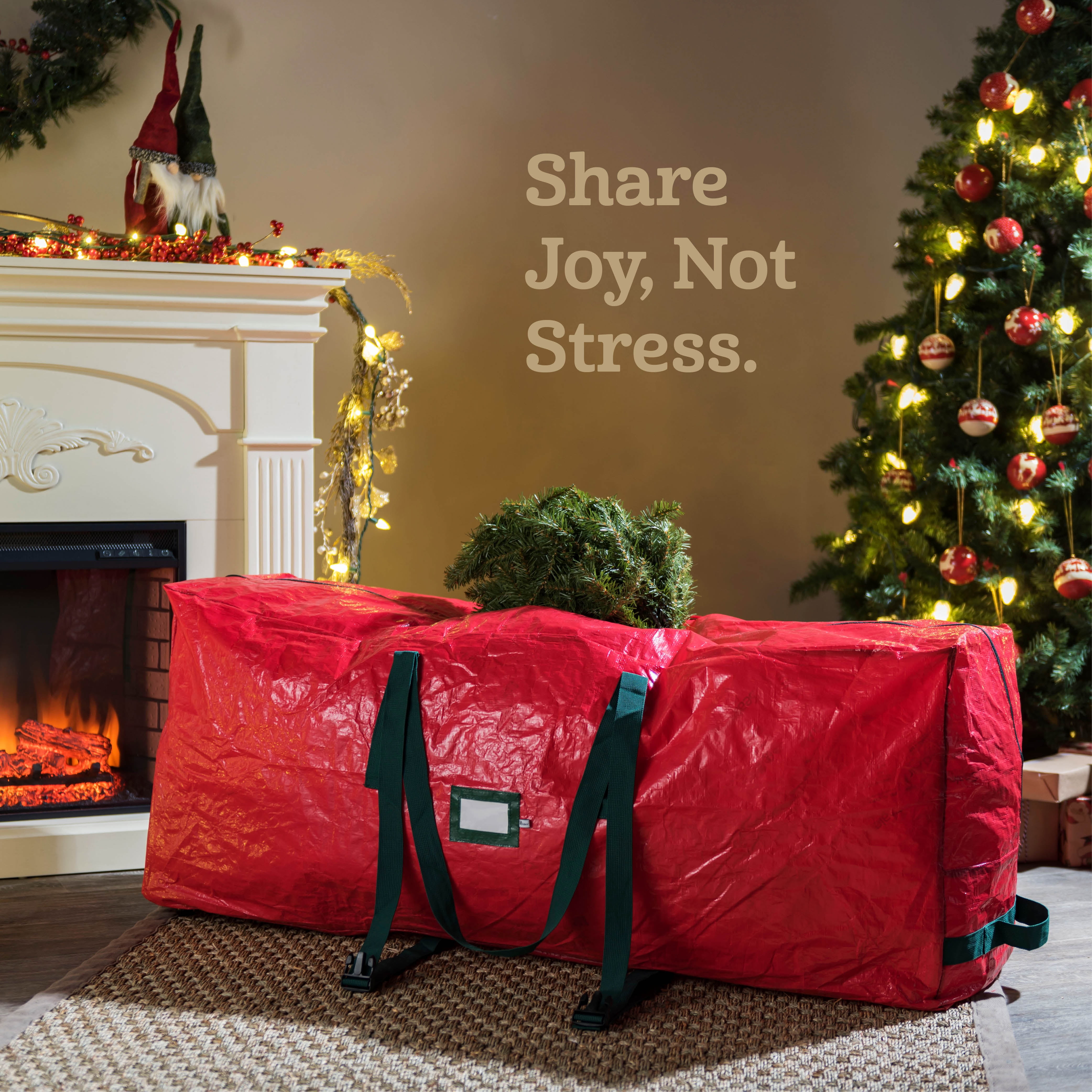 Premium Rolling Large Christmas Tree Storage Bag - Thumbnail 5