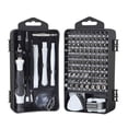 thumbnail image 1 of Juego de Destornilladores Teléfono Tableta Reloj Kit de Herramientas de Reparación Destornillador Brocas Mango Herramientas de Apertura del Teléfono, Gris 122 Unids/set Guardurnaity EL5372-01B, 1 of 2