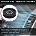 thumbnail image 3 of Kit de embrague del compresor de aire acondicionado para Jeep Compass MK49/MP Patriot MK74/MP 2009-2017 para Dodge Caliber 2009-2012 1.8L 2.4L Polea de transmisión con rodamiento No.158388/55111610AA, 3 of 8