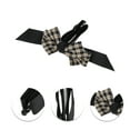 thumbnail image 2 of Unique Bargains 1 Pc Fashionable Plaid Hair Clips for Home Black White, 2 of 5