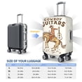 thumbnail image 2 of Travel Luggage Cover Protector - Cowboy Rodeo Guitar Anti-Scratch Suitcase Covers Fits 18-32 Inch Luggage, 2 of 5
