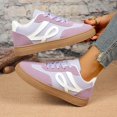 thumbnail image 5 of NOKIO Women's Retro Sneakers Fashion 𝖫a𝖼e Up Athlet𝗂c Shoes Casual Non-S𝗅ip Walking Shoes Lightweight Daily Walking Shoes for Back to College, 5 of 9