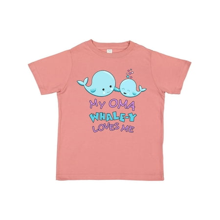 

Inktastic My Oma Whale-y Loves Me Gift Toddler Boy or Toddler Girl T-Shirt