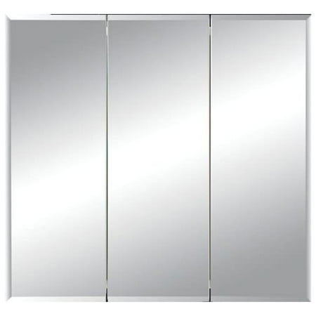 Jensen 30 x 28.25 In Horizon Recessed Tri-View Bathroom Medicine Cabinet