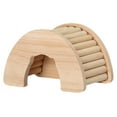 thumbnail image 5 of Serenable Hamster Wood House Hideout, Small Animal House DIY Cage Rest Tiny Gerbils Ventilated Cage Decor Cage Accessory Exploring Toys arch, 5 of 9