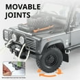 thumbnail image 3 of Anmyjuly 1:24 Defender 110 Diecast Model Car, Tomb Raider Off-Road, Pull Back Light Up, Adult Collection, 3 of 9