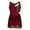 A Burgundy, variant on DPOIS Girls Lyrical Dance Dress Shiny Sequins Leotard Dress Dancewear Black 6