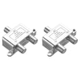 thumbnail image 1 of YWIYIUD 2PCS Portable and Durable Double Way Digital Splitter Compatible with RG6,Suitable for Satellite TV Internet and Antenna System, 1 of 4