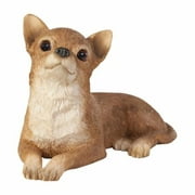 Sandicast SS02803 Small Size Tan Chihuahua Sculpture, Lying