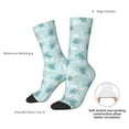 thumbnail image 4 of Hirioo Sea Turtle Pattern Adult Middle Tube Socks Breathable Sock Non-Pilling,Contrasting Color Design, 4 of 6