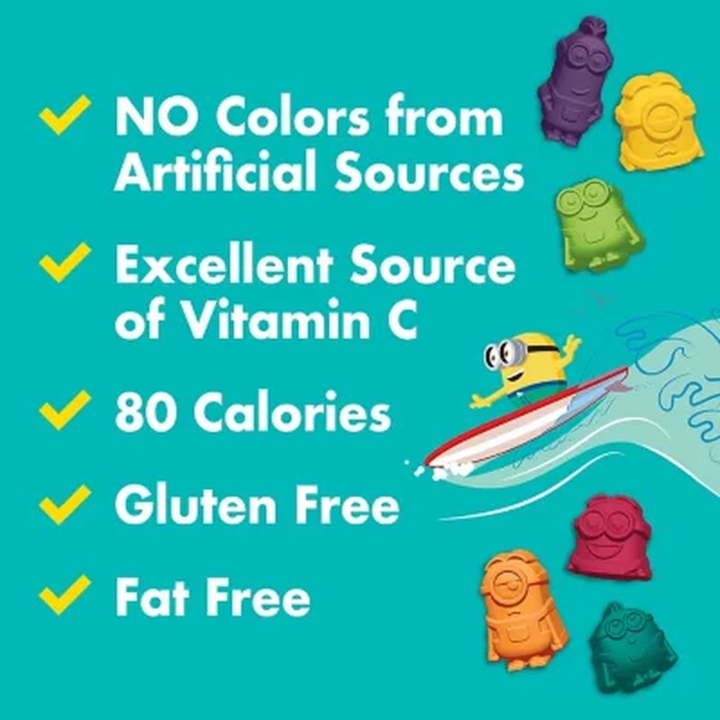 Minions Fruit Flavored Snacks, 0.8 Oz., 90 Pk.