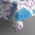 thumbnail image 5 of Colorful Baseball Icons Pattern Rectangle Tablecloth 60"x102",Waterproof Polyester Rectangle Table Cloth, Wipeable Spillproof Polyester Tablecloth for Dining, Camping, Indoor and Outdoor, 5 of 6