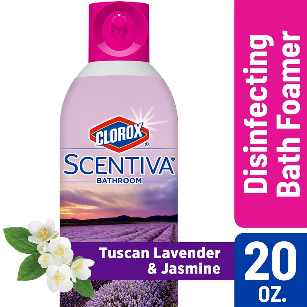 Clorox Scentiva Bathroom Foam Cleaner Foaming Aerosol MultiSurface