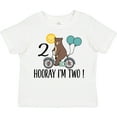 thumbnail image 3 of Inktastic 2nd Birthday Bear on Bicycle 2 Year Old Boys or Girls Toddler T-Shirt, 3 of 5