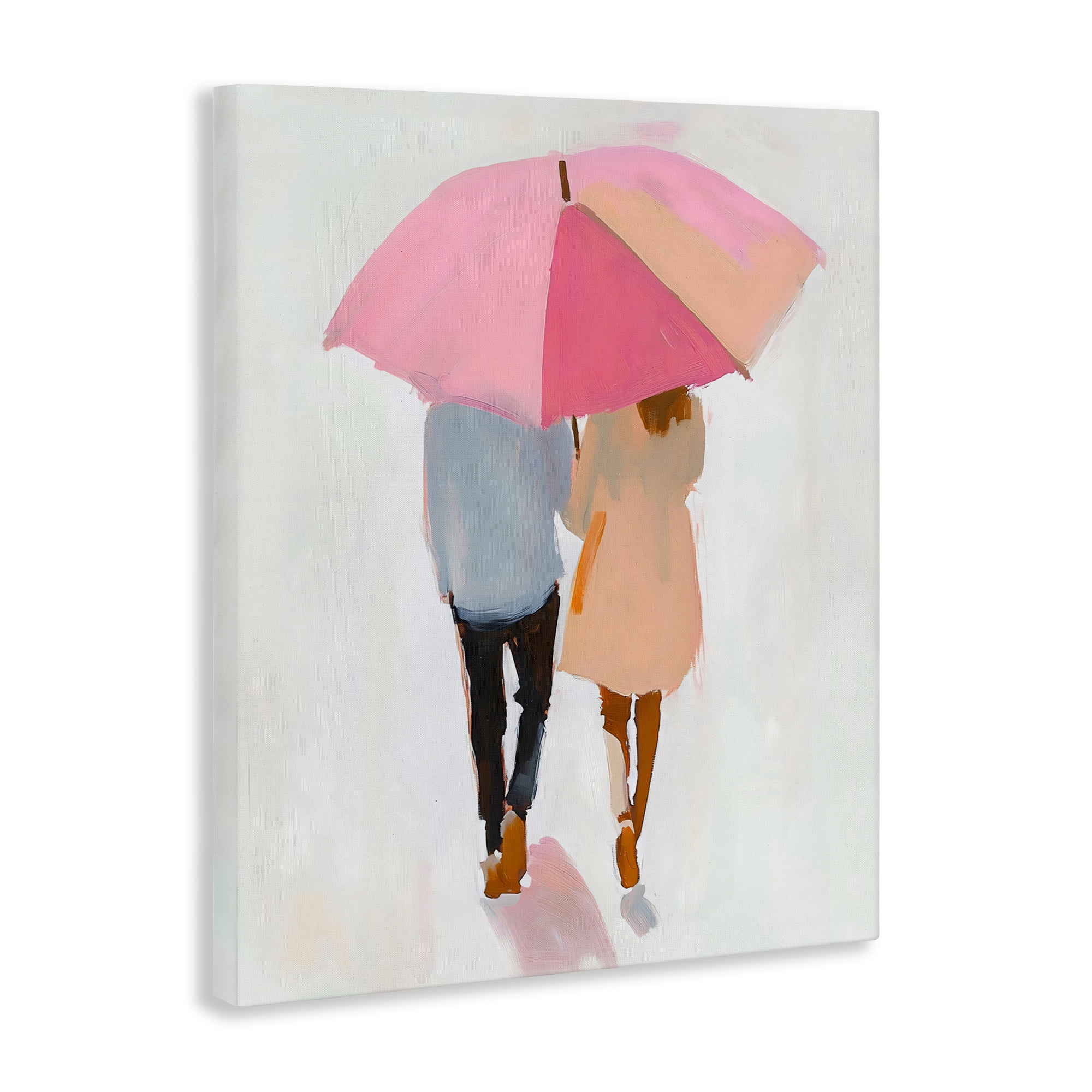 Stupell Industries Couple Stroll Under Umbrella Canvas Wall Art, design by The Prints Vibe