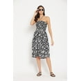 thumbnail image 2 of Oussum Robe Tube Courte pour Femmes Sans Manches, Robes d'Été, Noir et Blanc, 2 of 7