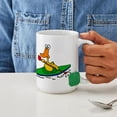 thumbnail image 4 of CafePress - Funny Duck Kayaking Mug - 15 oz Ceramic Large White Novelty Mug, 4 of 6
