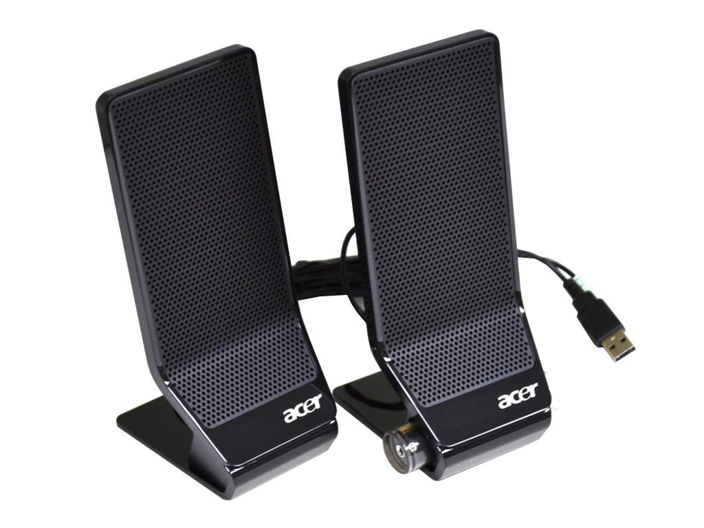 AC203USB-0G Acer USB Powered Multimedia Computer 2-PIECE Speakers SET 82002182 External PC Speakers