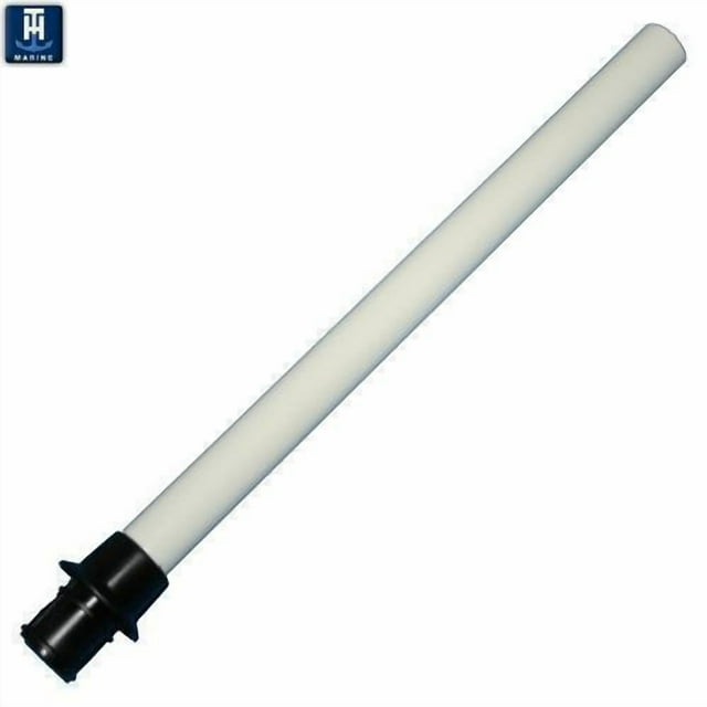 T-H Marine Livewell Overflow Tube ODT-1-DP Fits 1-1/8 Inch Thru Hulls; Push In Tubes; Straight; 12 Inch Length; 1-5/16 Inch Diameter; PVC; Single