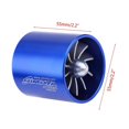 thumbnail image 2 of Turbocompresseur d'admission d'air de voiture 55 mm, turbine à ventilateur unique, compresseur à essence, économiseur de carburant, 2 of 4