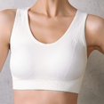thumbnail image 2 of Sngxgn Womens Sports Bra Padded Low Impact Workout Yoga Bra(White,M), 2 of 4