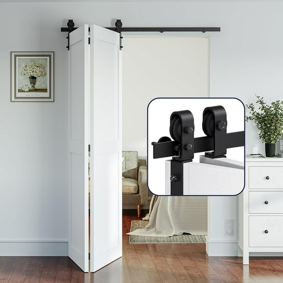 EcoNesxp 2 Door Bi-Folding Barn Door Hardware UrbanMingle Doors