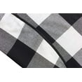 thumbnail image 2 of Fennco Styles Black Buffalo Check Plaid Cotton Christmas Tree Skirt 53" Round for Holiday, Home and Indoor Decorations, 2 of 3