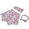 thumbnail image 1 of Pantalones Cortos Para Niña Con Tocado, Ropa De Niña De Tamaño Pequeño Con Diadema Poliéster Ecológico Para Regalos De Vacaciones Para Maquillaje Para Fotografía ANGGREK HG2011, 1 of 8