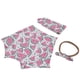 thumbnail image 5 of Conjunto de pantalones cortos de verano para niña, pantalones cortos de verano para niña, pantalones cortos con tocado, conjunto de tela de verano para niña, muy versátil, 5 of 8