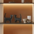 thumbnail image 6 of Notakia Small Animal Statues Home Decor Modern Style Decorative Ornaments for Living Room, Bedroom, Office Desktop, Cabinets （Black Cat）, 6 of 18