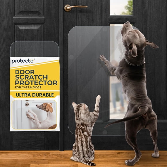 Protector Anti-Arañazos de Puertas PROTECTO 75x50 cm Grande Transparente