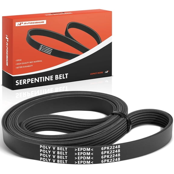 A-Premium 88.46 Inch Engine Serpentine Drive Belt Compatible with Nissan Altima Sentra 2002-2006 2.5L, X-Trail XTrail 2003-2006 2.5L - Replace 117206N200