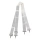 thumbnail image 3 of 2024 Bass Drum Strap Soft Nylon Elastic Adjustable Ergonomic Comfortable Double Shoulder Drum Strap Belt for Bass Drum White, 3 of 5