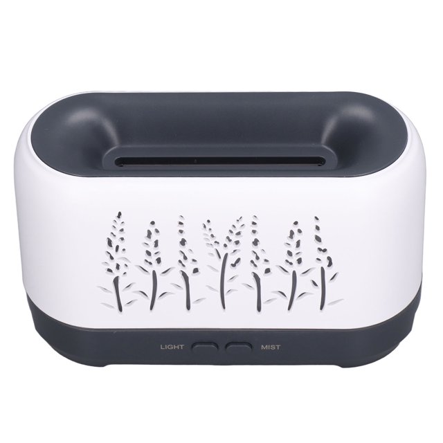 Humidificador Difusor De Aroma De Atomización Ultrasónica De Llama Hueca Blanca De 200ml Funcionamiento Silencioso De 100-240V Para Dormitorio