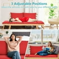 thumbnail image 5 of Spaco Adjustable Patio Convertible Sofa with Thick Cushion -Red, Sectional Sofa Set with Ottoman, 5 of 8