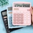 thumbnail image 3 of Solar  Calculator Dual Power Supply Calculator Cute Colorful Fashion Exam Supermarket Calculator, 3 of 6
