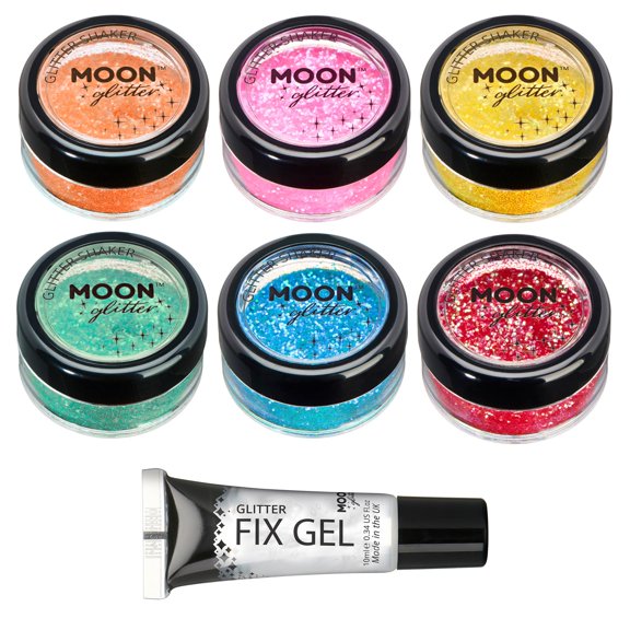 Moon Glitter - Iridescent Glitter Shakers - Set of 6