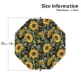 thumbnail image 2 of Rateoe Sunflowers Drawing Drink Coasters Set of 4 Leather Coasters Spill Protection for Table Desk,Durable and Non Slip Leather Coaster ,4 Inches Drink Mats-Octagon, 2 of 6