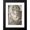 thumbnail image 2 of Pekka Halonen 14x18 Black Modern Framed Museum Art Print Titled - Girl Reading (Hilda Tamminen) (1909), 2 of 5