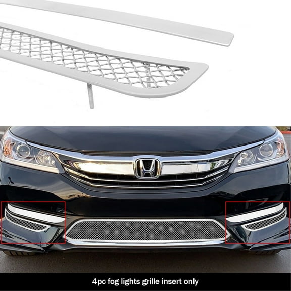2016-2017 Honda Accord Sedan Stainless Steel Polished Finish 1.8 Mm Wire Mesh Mesh Grille